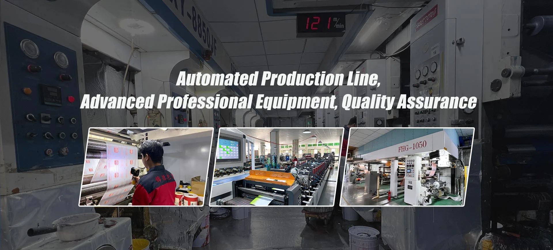 Linha de produção automatizada, equipamento profissional avançado, garantia de qualidade